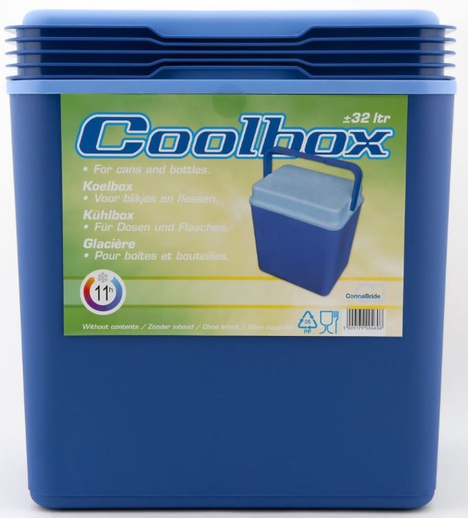 Koelbox donker-blauw 32ltr 40x30x45cm