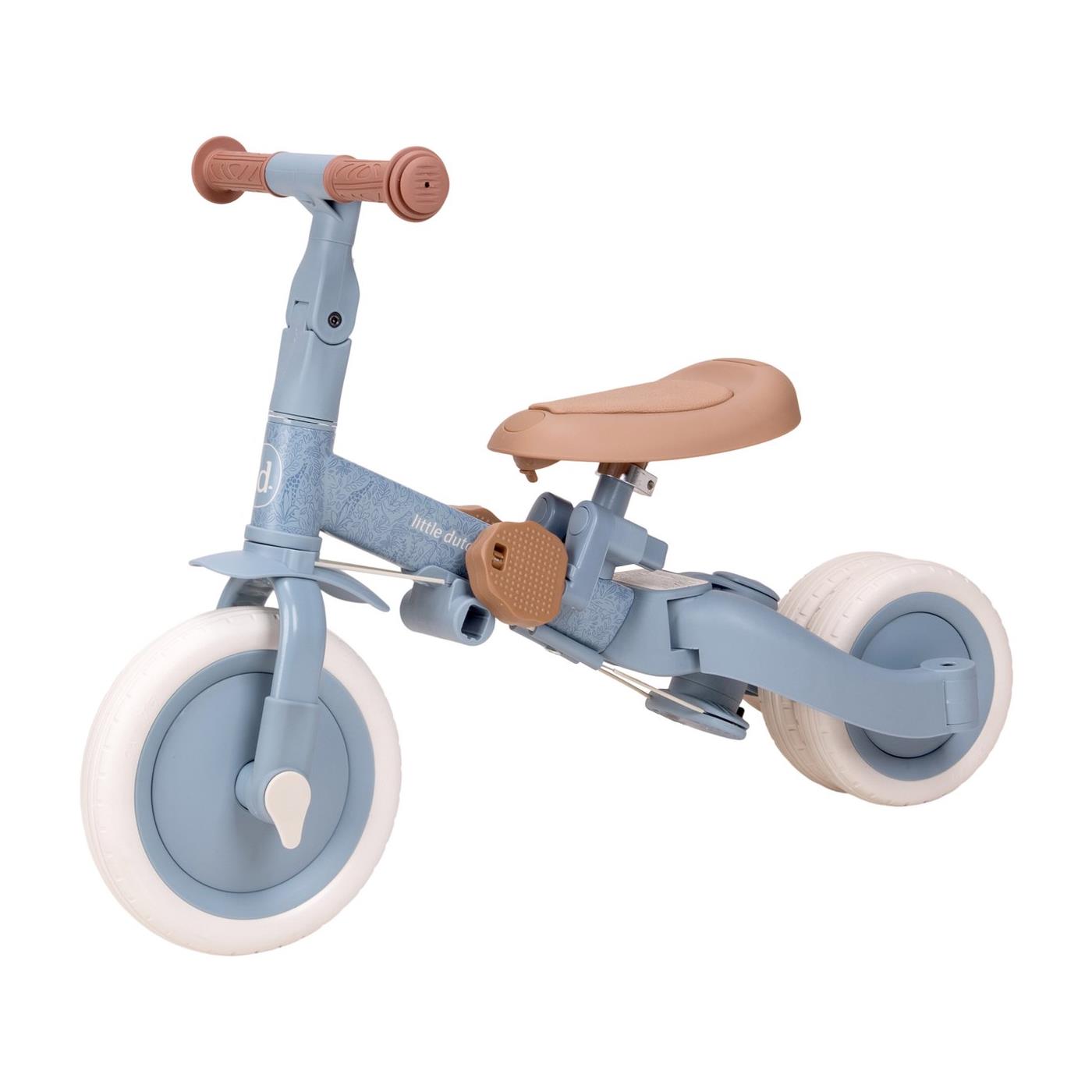 Little Dutch Driewieler met duwstang blauw