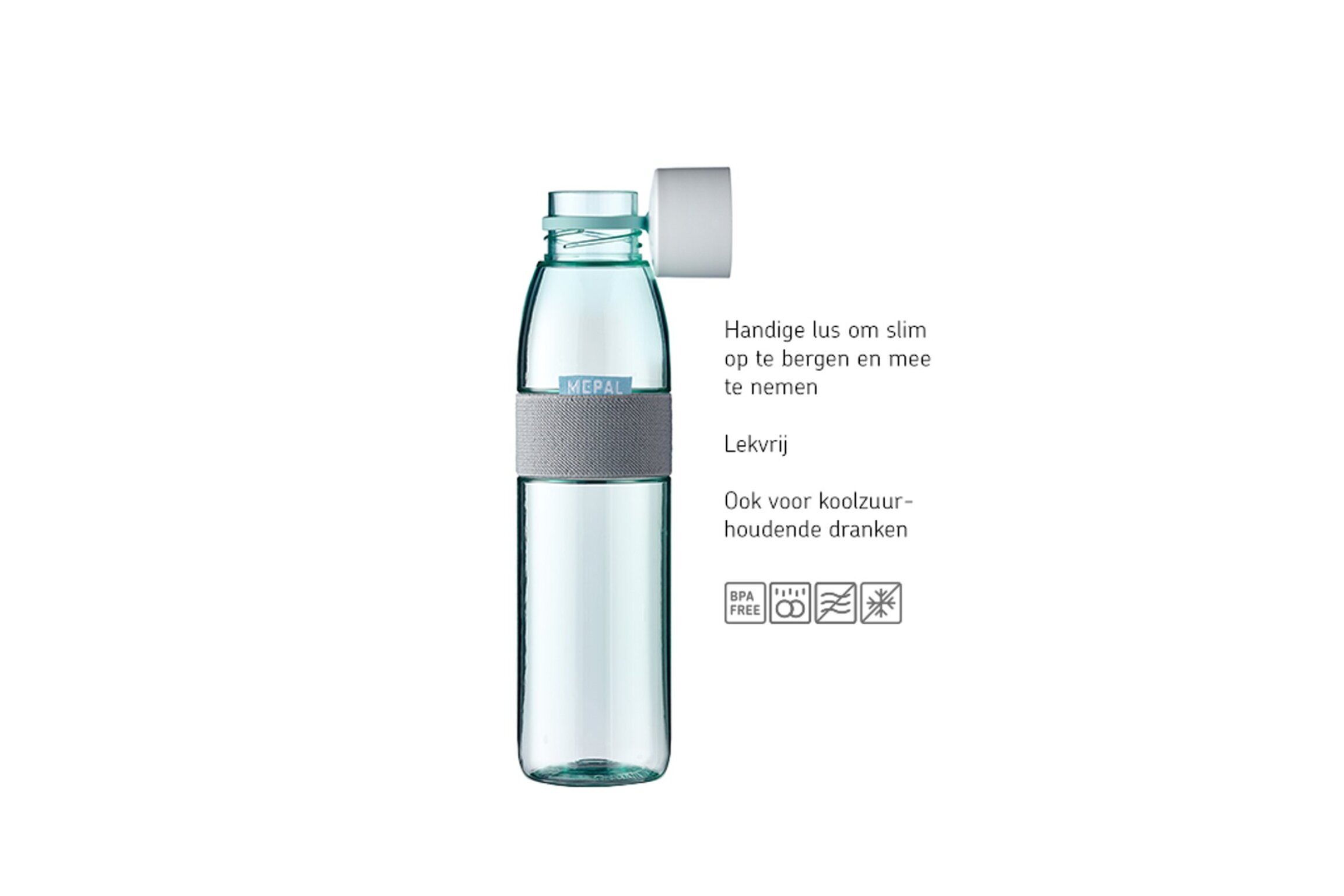 Mepal Waterfles Ellipse 700ml nordic bla