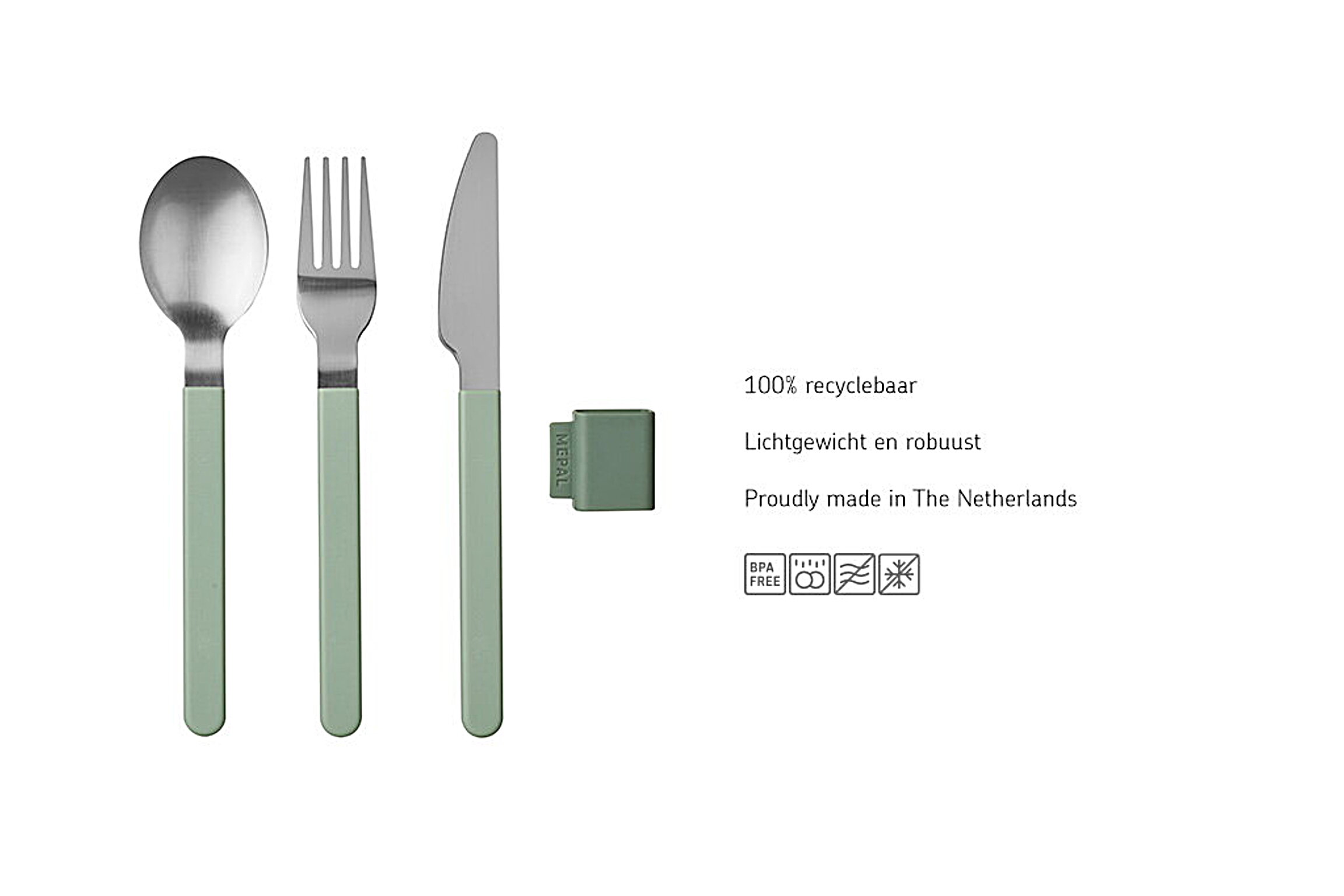 Mepal bestekset silueta 3-delig - wit